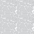 Vector, geometric seamless pattern with circles, ovals, gray